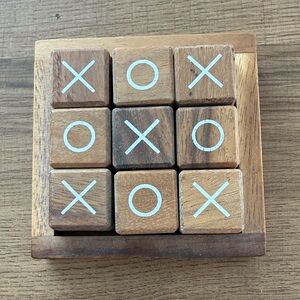 Wooden Tic Tac Toe Game